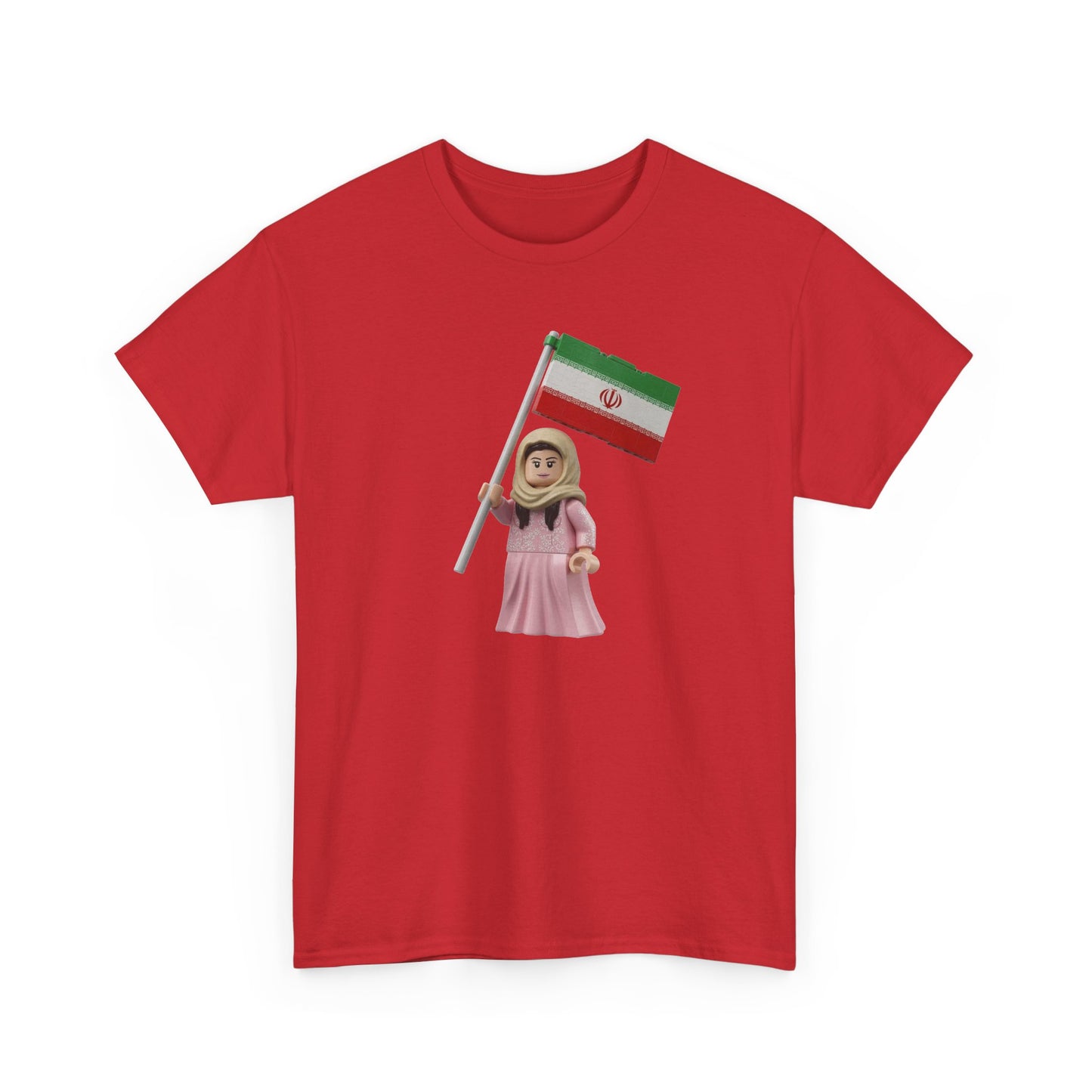 Flag Girl T‑Shirt — Cute Child Holding Flag Tee