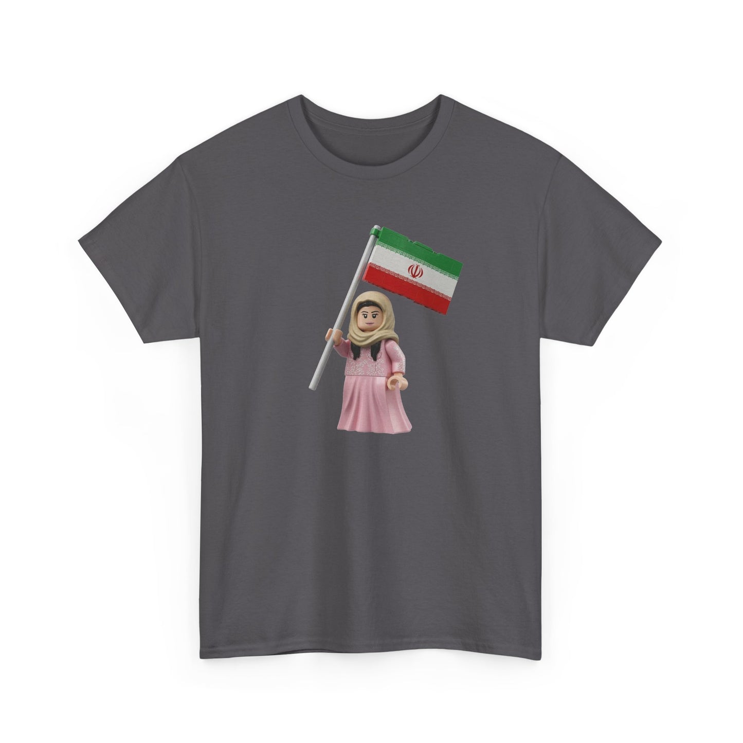 Flag Girl T‑Shirt — Cute Child Holding Flag Tee