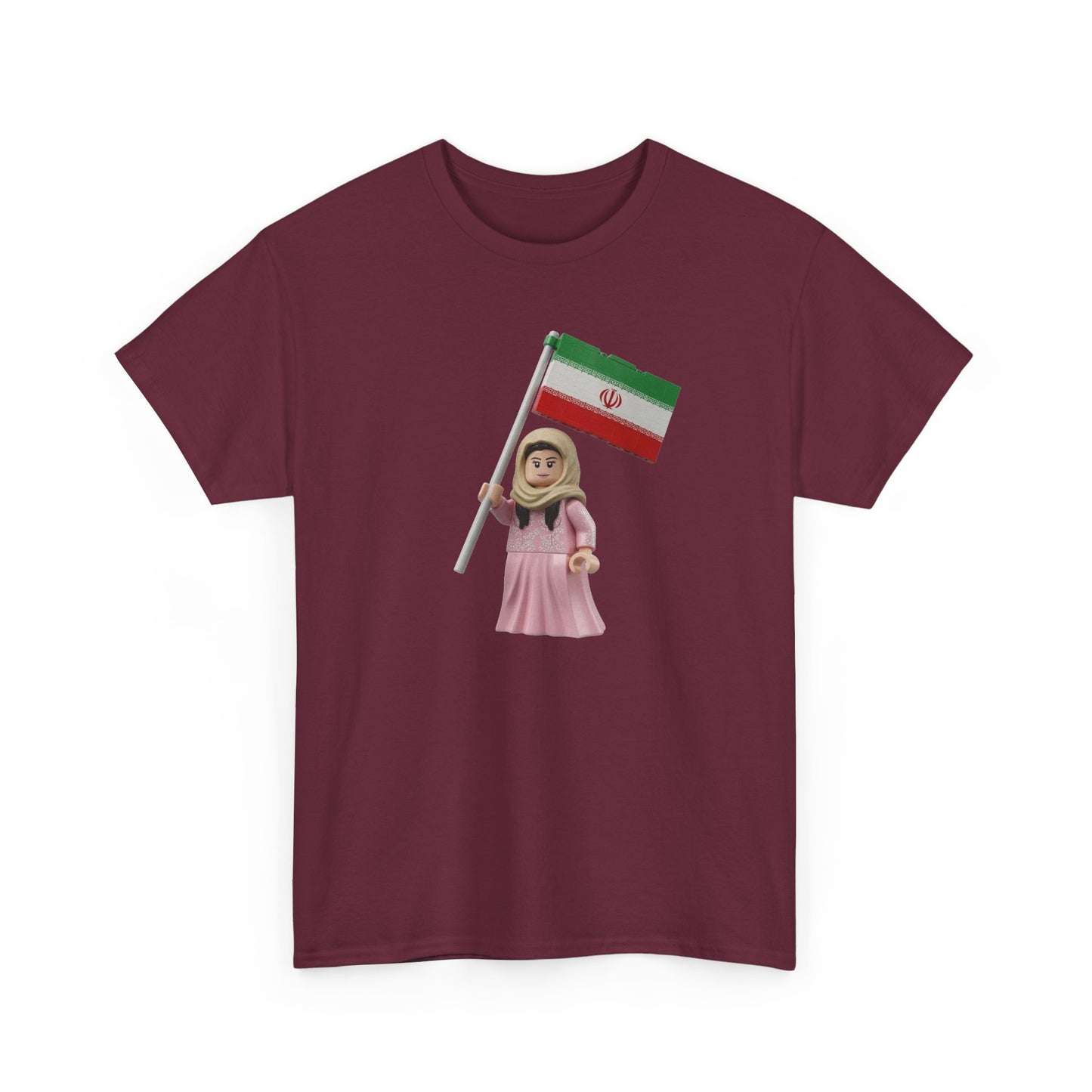 Flag Girl T‑Shirt — Cute Child Holding Flag Tee