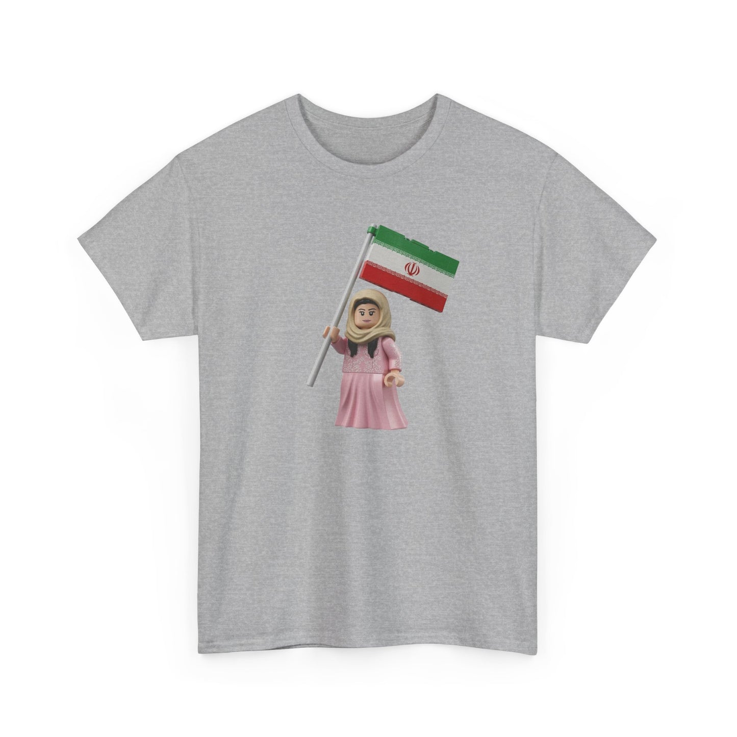 Flag Girl T‑Shirt — Cute Child Holding Flag Tee