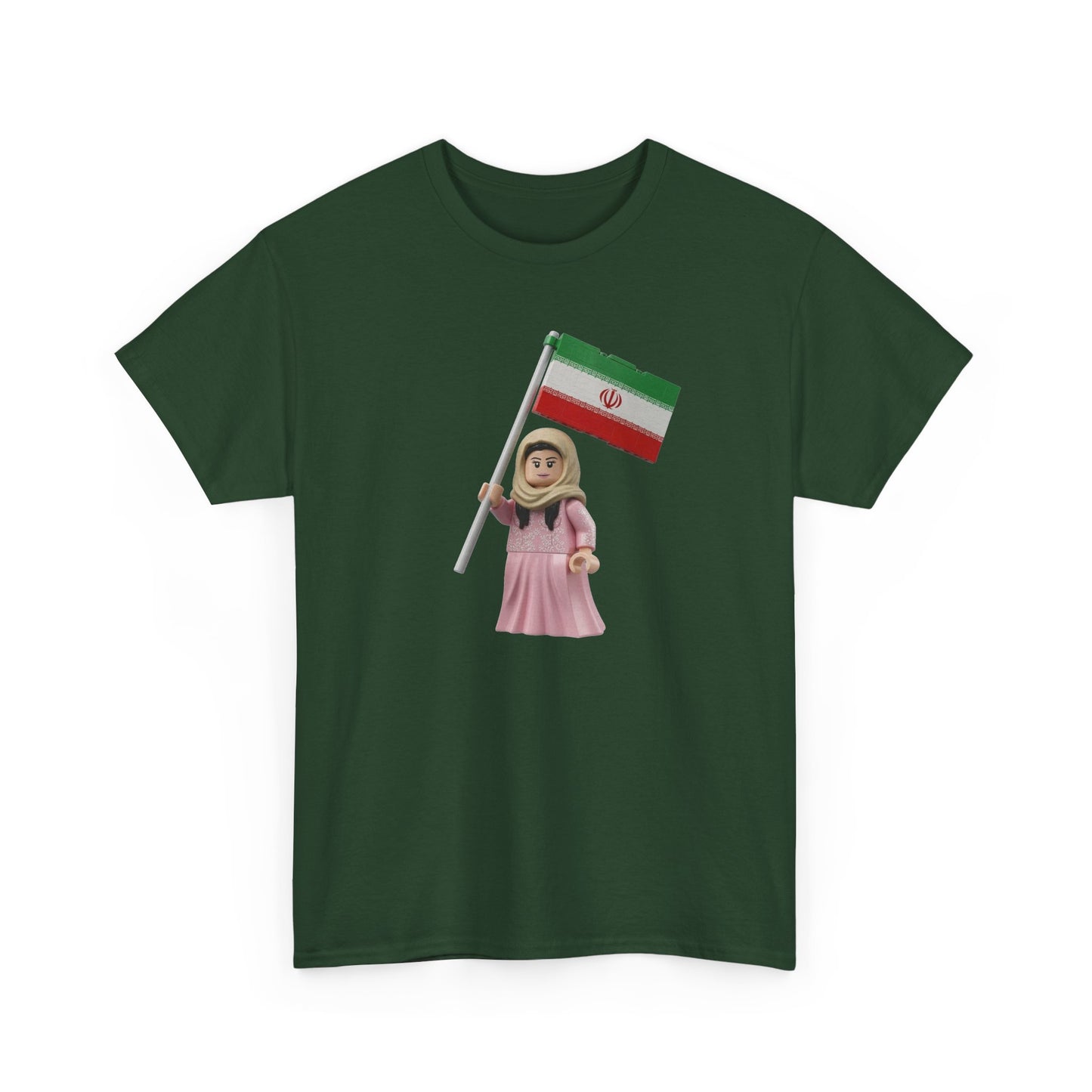 Flag Girl T‑Shirt — Cute Child Holding Flag Tee