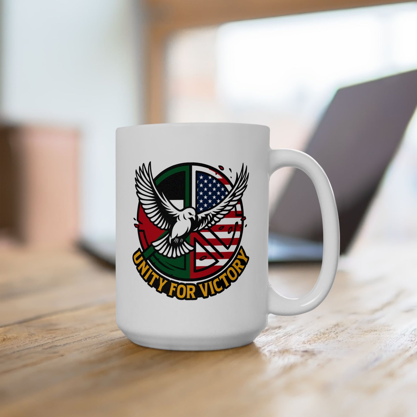 United 4 Victory Ceramic Mug Peace Eagle (11oz & 15oz)