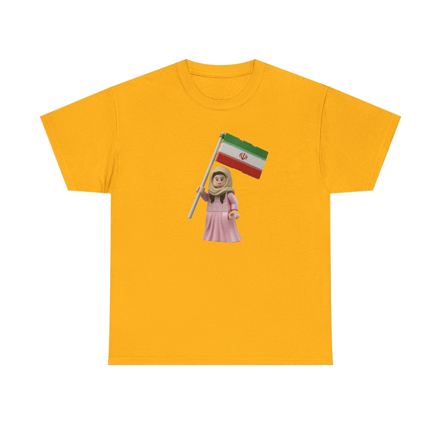 Flag Girl T‑Shirt — Cute Child Holding Flag Tee