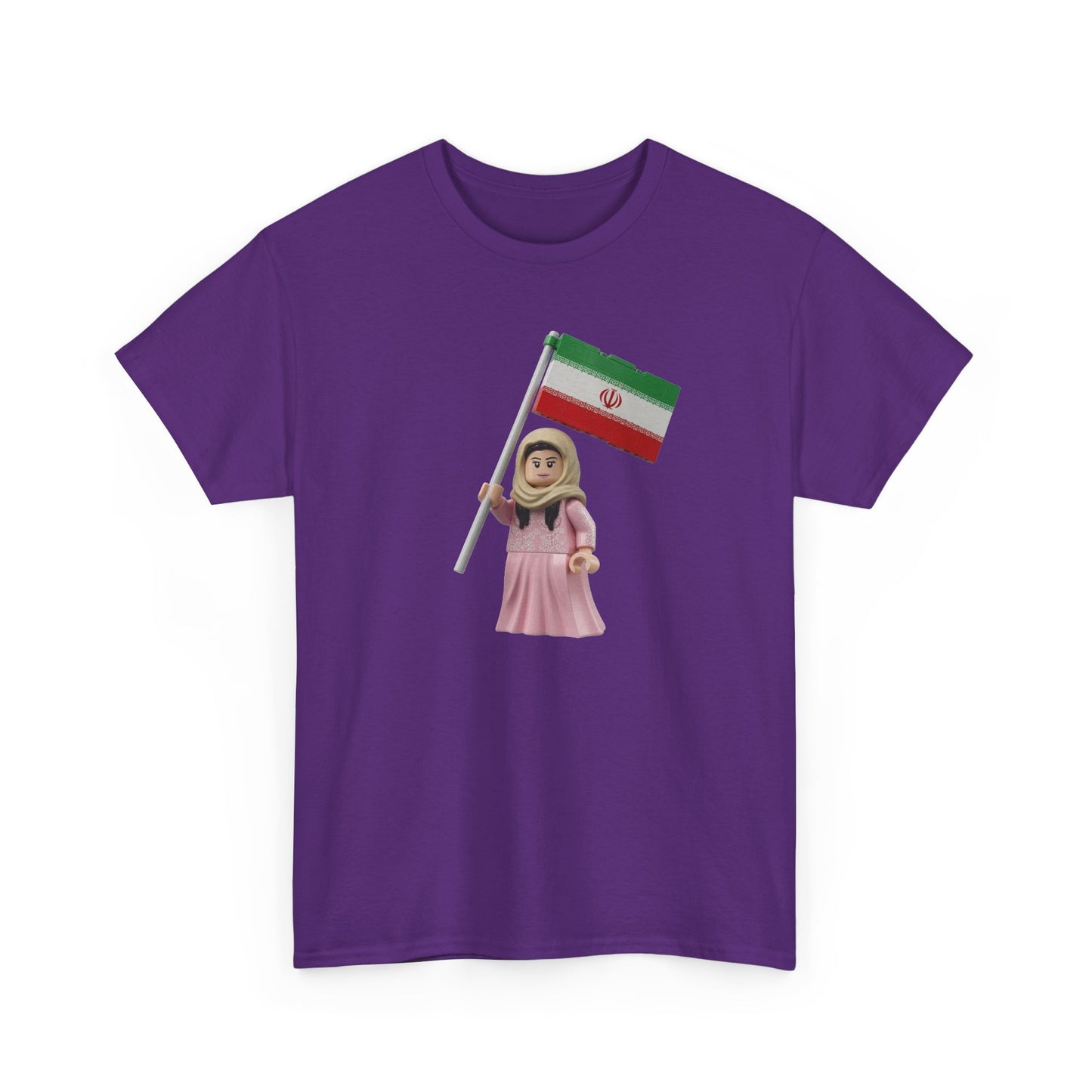 Flag Girl T‑Shirt — Cute Child Holding Flag Tee