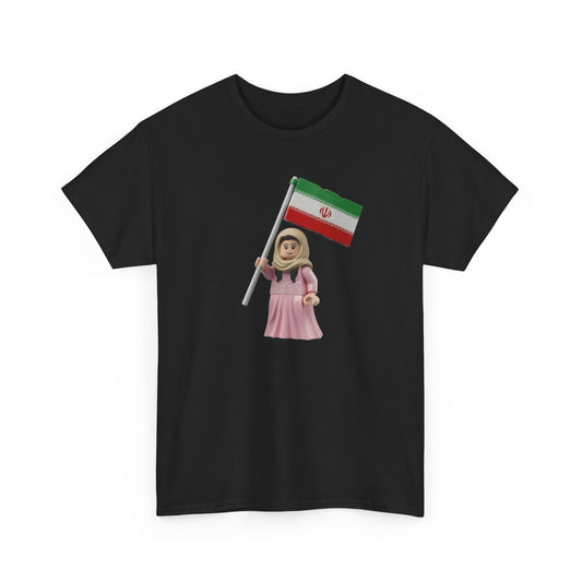 Flag Girl T‑Shirt — Cute Child Holding Flag Tee