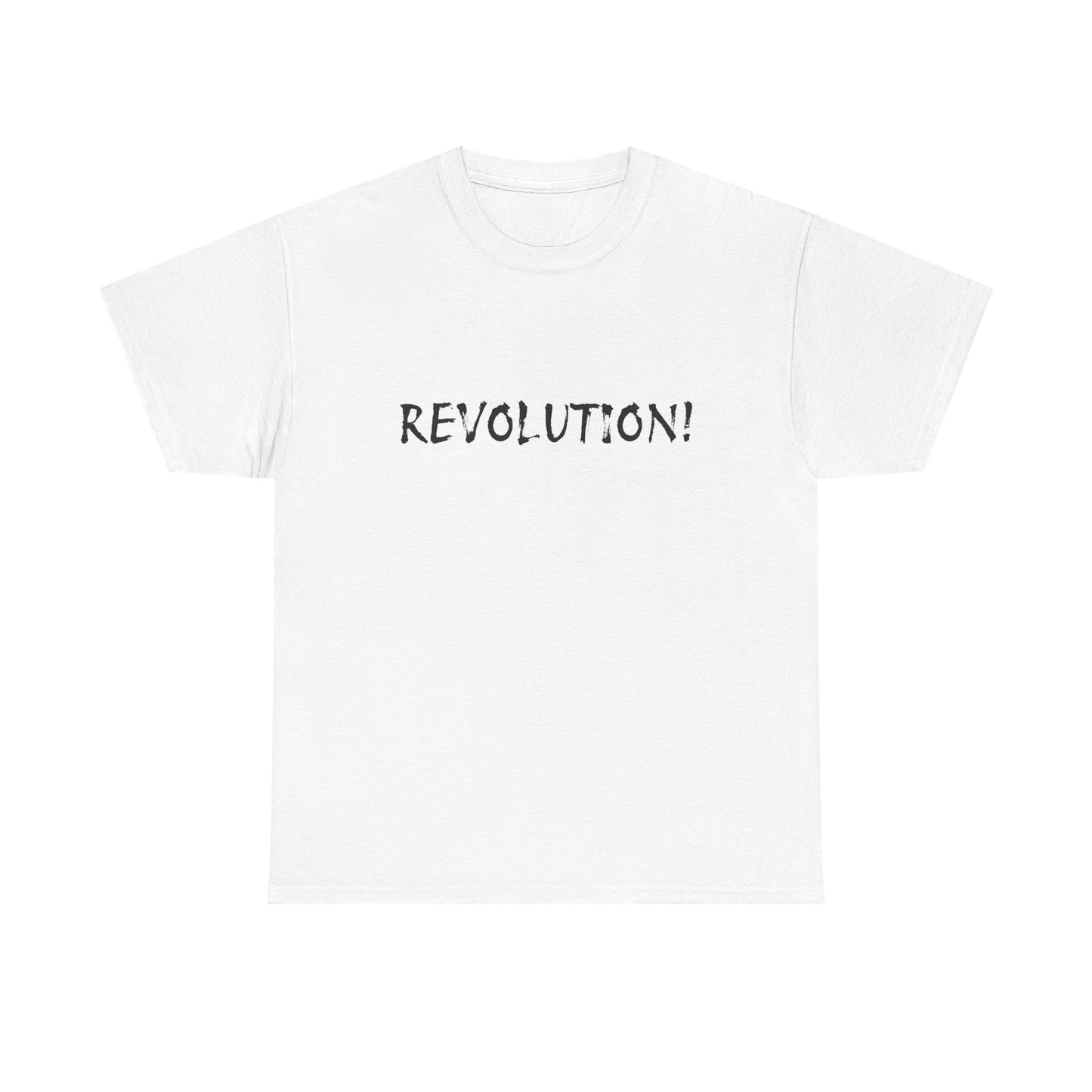 Revolution! Graphic Tee — Minimalist Protest T‑Shirt