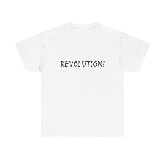 Revolution! Graphic Tee — Minimalist Protest T‑Shirt