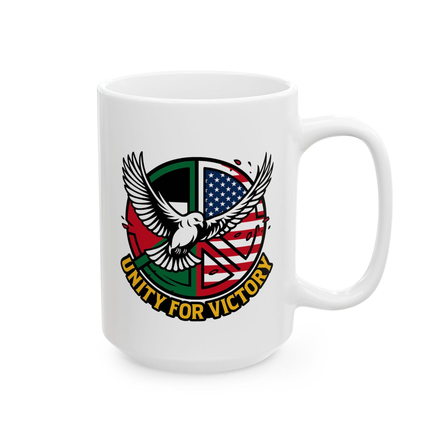 United 4 Victory Ceramic Mug Peace Eagle (11oz & 15oz)