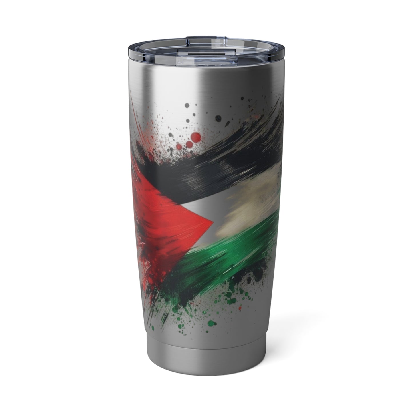 Palestine Flag Spray Paint 20oz Tumbler