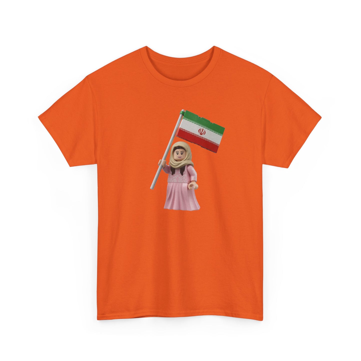 Flag Girl T‑Shirt — Cute Child Holding Flag Tee