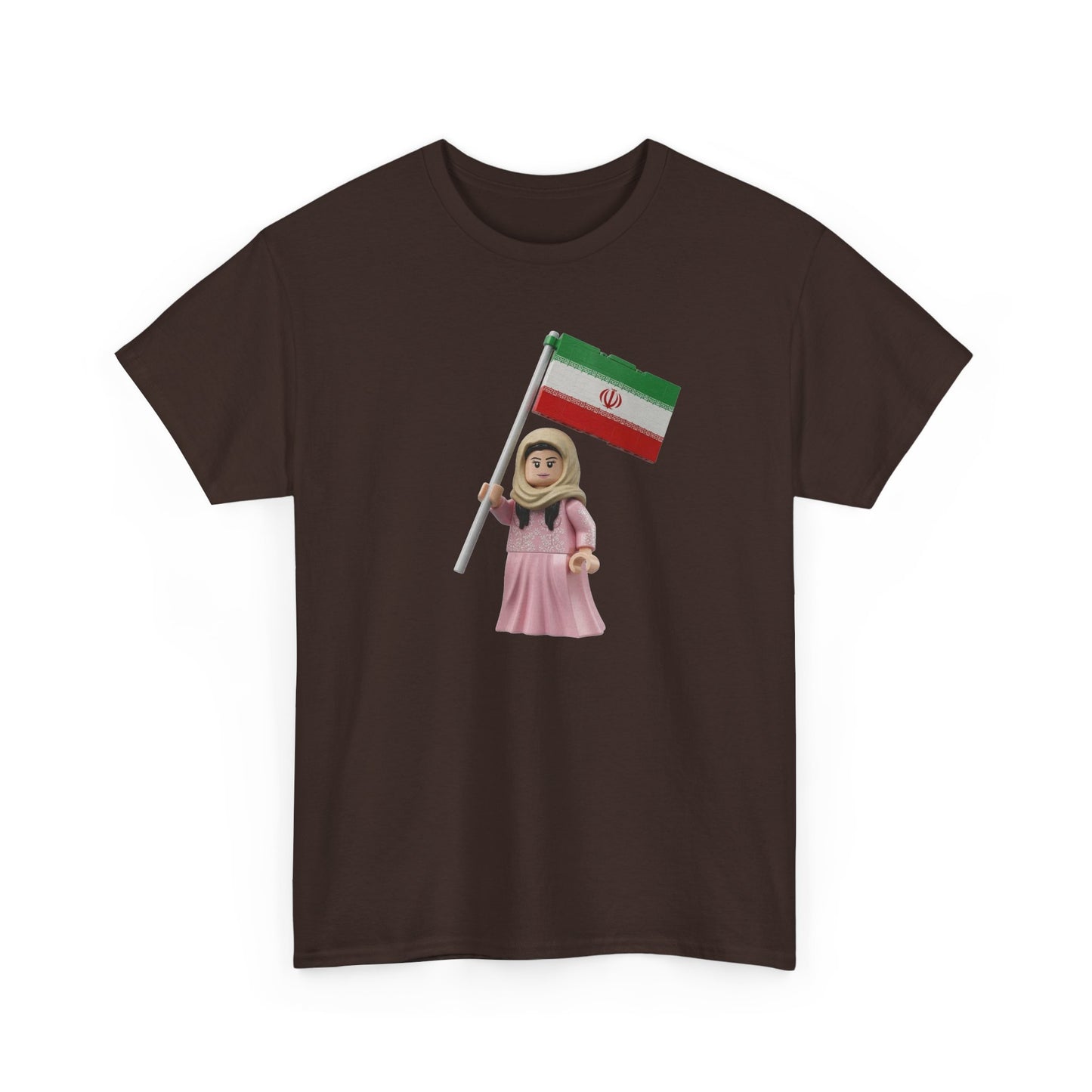 Flag Girl T‑Shirt — Cute Child Holding Flag Tee