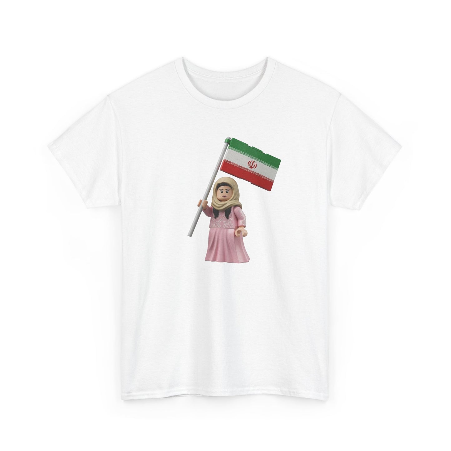 Flag Girl T‑Shirt — Cute Child Holding Flag Tee