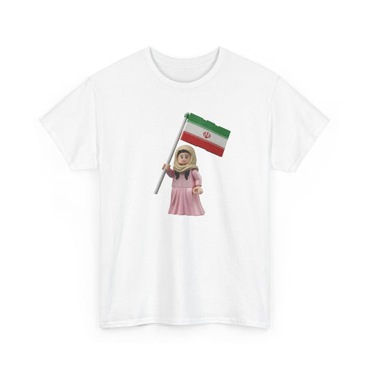 Flag Girl T‑Shirt — Cute Child Holding Flag Tee